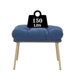 Gymojoy  Outdoor Egg Chair Ottoman Set of 2 Indoor Outdoor Footrest for Living Room Bedroom Patio