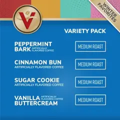 Winter Wonderland Variety Pack, 96 Count, Single Serve Coffee Pods for Keurig K-Cup Brewers