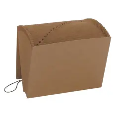 Smead Expanding File, Alphabetic (A-Z), 21 Pockets, Flap and Cord Closure, Letter Size, Kraft (70121)