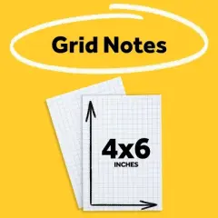 Post-it 4x6 Super Sticky Grid Notes 2pk