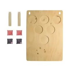 Vintage USA Flag Cornhole Pong Game