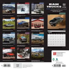Browntrout 2024 Wall Calendar 12"x12" Ram Trucks