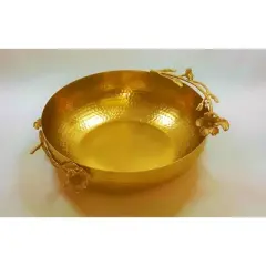 Jiallo Eldora salad bowl - Satin Gold