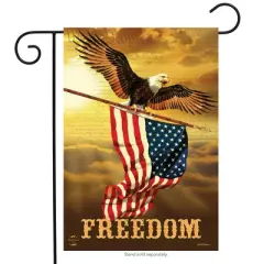 Freedom Patriotic Garden Flag Bald Eagle USA 18" x 12.5" Briarwood Lane