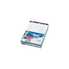 TOPS American Pride Writing Pad Legal/Wide 8 1/2 x 11 3/4 White 50 Sheets Dozen 75111