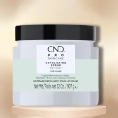CND Pro Skincare Exfoliating Scrub Step1 For Hands (Vegan)  32 oz XXL LITER | smooths and softens skin w/ shea butter, avocado oil