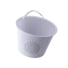 Pool Central 6.75" White Round Heavy Weighted Swimming Pool Skimmer Basket