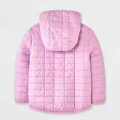 Toddler Girls' Value Hooded Puffer Jacket - Cat & Jack&trade; Mauve
