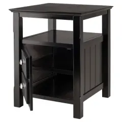 Timber Nightstand Black - Winsome
