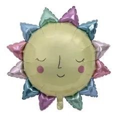 Meri Meri Rainbow Sun Foil Balloon (Pack of 1)