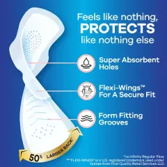 Always Infinity Overnight Sanitary Pads with Wings