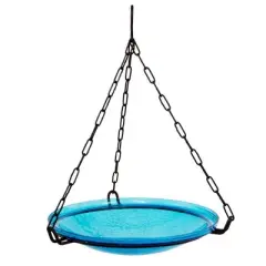 2.5" Reflective Crackle Glass Birdbath Bowl - Alcha Designs