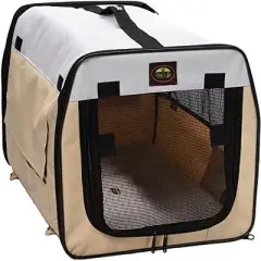 Pet Life Folding Zippered Lightweight Easy Folding Pet Crate