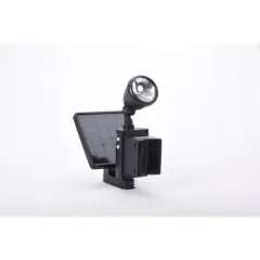 Maxsa Innovations Solar Powered LED Flag Light: Weather-Resistant Outdoor Solar Lighting, Black, Includes 1 LED Bulb