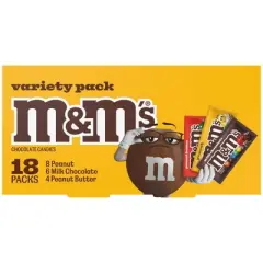 Mars - M&M's Halloween Full Size Milk Chocolate Candy Variety Pack - 30.58oz/18ct