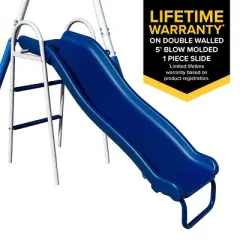 Sportspower Super 9 Metal Teeter Totter with 2 Kids' Glide Ride Roman Glider Standing Swing Set