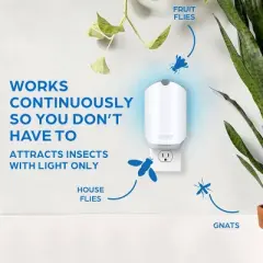 Zevo Indoor Flying Insect Trap Starter Kit for Fruit flies, Gnats, and House Flies - 4ct