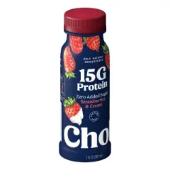 Chobani 15g Strawberry and Cream Greek Yogurt Drink - 7 fl oz