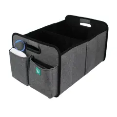 Joybi Gray and Black Deluxe Car Seat Organizer Kit, Multi-Compartment Storage Box for Vehicles