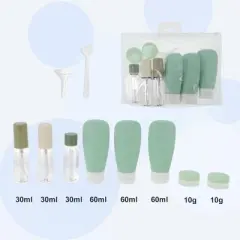 Unique Bargains Portable Travel Container Set 8 Pcs