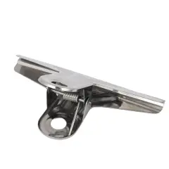 Unique Bargains Home Office File Ticket Paper Metal Binder Clip Silver Tone 5" Long 2pcs