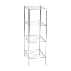 4 Tier Metro Collection Shelf Chrome - Organize It All