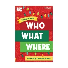 University Games Who What Where: The Party Drawing Game - Holiday Edition