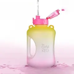 THE GYM KEG 74Oz Water Bottle with Straw Lid - Pink