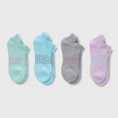 Hanes Women's 4pk Absolute Active Heel Tab No Show Socks - 5-9