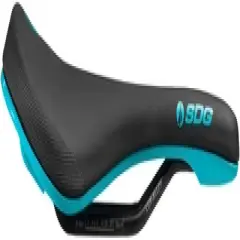 SDG Bel-Air V3 MAX Saddle - Lux-Alloy, Black/Turquoise, Sonic Welded Sides