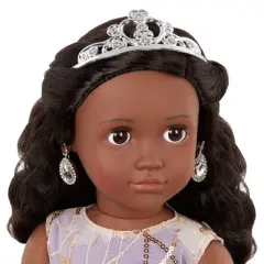 Our Generation Ambreal with Tiara & Floral Gown Outfit 18" Fashion Doll
