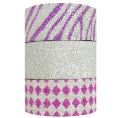 Wrapables Fuchsia Fusion Washi Masking Tape (Set of 3)