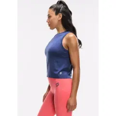 Peloton Women's Seamless Muscle Tank, Deep Cobalt