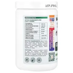 Bark&Spark Glucosamine Chews, For Dogs And Cats, Bacon, 180 Soft Chews, 15 oz (432 g)