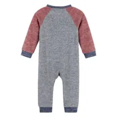 Andy & Evan Toddler Boys Colorblocked Hacci Romper Grey, Size 18-24 Months