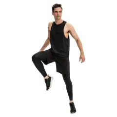 Anna-Kaci Active Men's Muscle Workout Tank Top with Deep Armholes and Lightweight Breathable Fabric