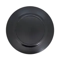 Saro Lifestyle Natural Look Faux Rattan Charger Plate (Set of 4), 13"x13", Brown