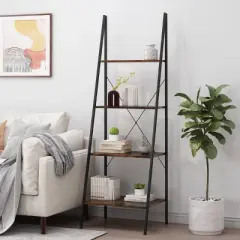 71.5" Newnan Modern Industrial 4 Shelf Etagere Ladder Bookcase - Christopher Knight Home