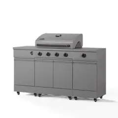 TYTUS 5-Burner Fresno Island 60000 BTU Gas Grill TDT-021-0101 Gunmetal