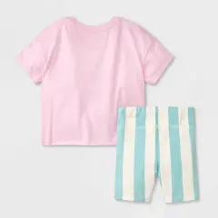 Toddler Girls' Barbie Malibu Top and Bottom Set - Pink