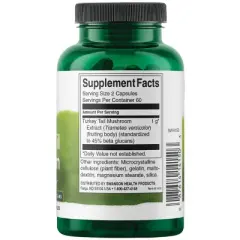 Swanson Herbal Supplements Turkey Tail Mushroom 500 mg 120 Caps