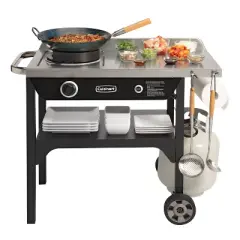 Cuisinart Outdoor Wok Cooking Station 50000 BTU Gas Grill CGG-1265 Black