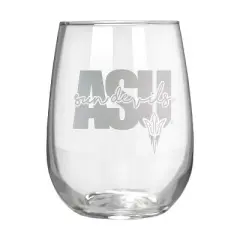 NCAA Arizona State Sun Devils The Vino Stemless 17oz Wine Glass - Clear