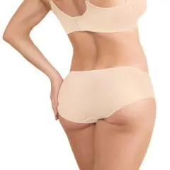 Lumar by Leonisa  Low-Rise Hiphugger Panty with Ultra-Flat Seams - Orange M