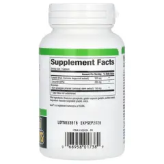 Natural Factors Turmeric & Bromelain, 450 mg, 90 Capsules