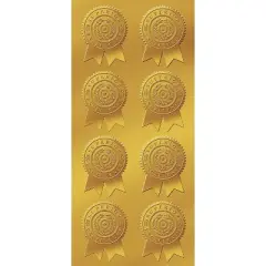 Great Papers! Star Burst Certificate Seals 2" x 1" Gold 48/Pack (903418)