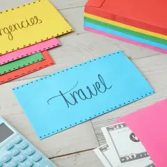 Okuna Outpost 100 Pack Colorful Money Envelopes for Cash, Payroll, Money Saving, Coins, Currency, 100GSM, 3.5x6.5 in