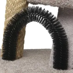 Beatrise Pet Products Kitty Oval Tower with Brush Cat Activity Center - 46"