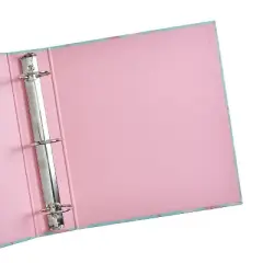 Gartner Studios Howdy Girl U: 2" 3 Ring Binder Suede Stars and Horseshoes Seafoam Green