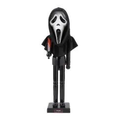 Ghost Face Nutcracker Halloween Decoration - Black 3 Ft